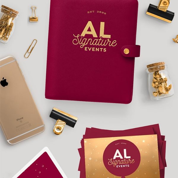 AL Signature Events Brand Identity Design Laura Busche