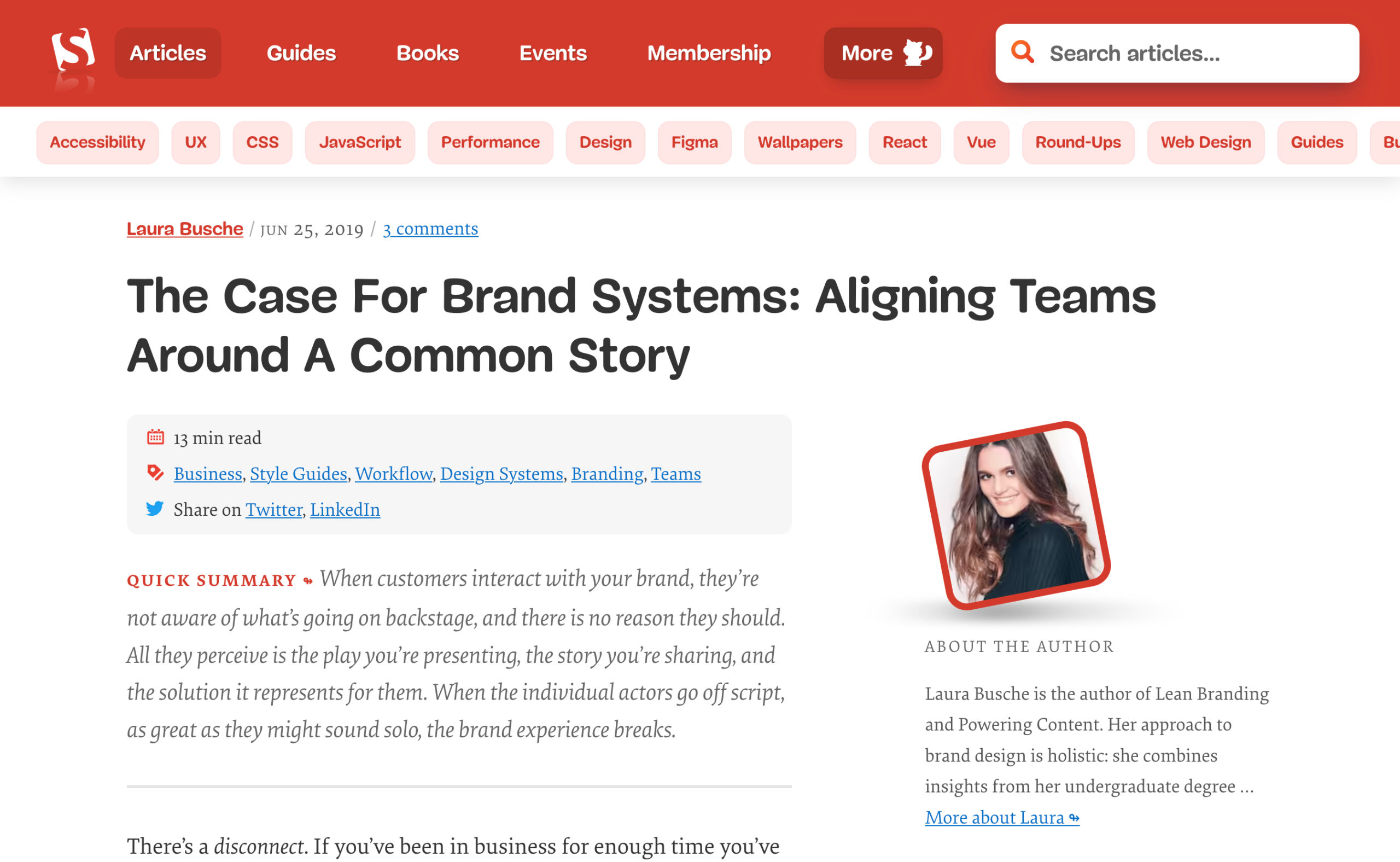 Smashing Magazine: Brand Systems